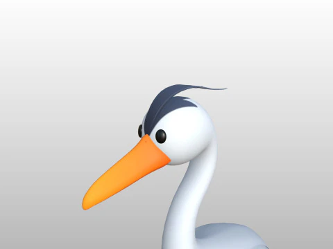 Character301 Heron 3D Model