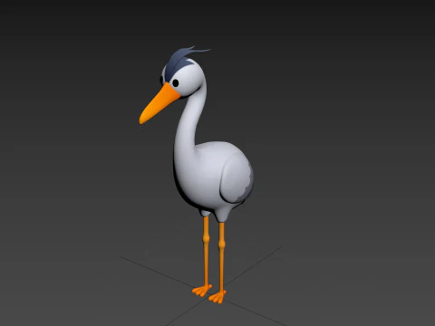 Character301 Heron 3D Model