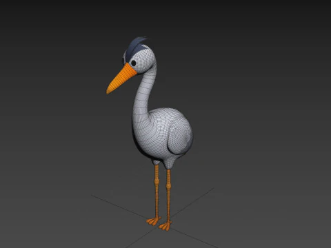 Character301 Heron 3D Model