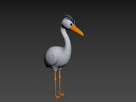 Character301 Heron 3D Model