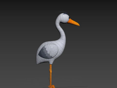 Character301 Heron 3D Model