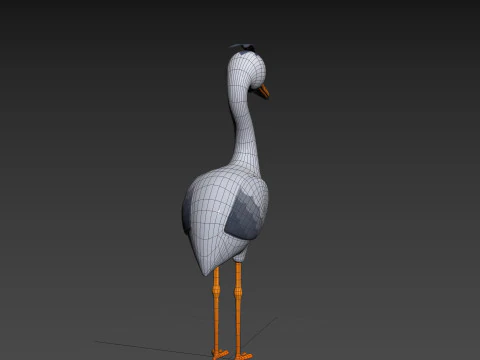 Character301 Heron 3D Model