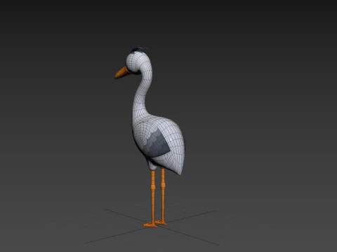 Character301 Heron 3D Model