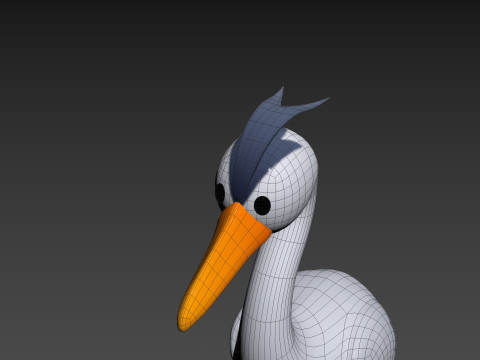Character301 Heron Model 3D