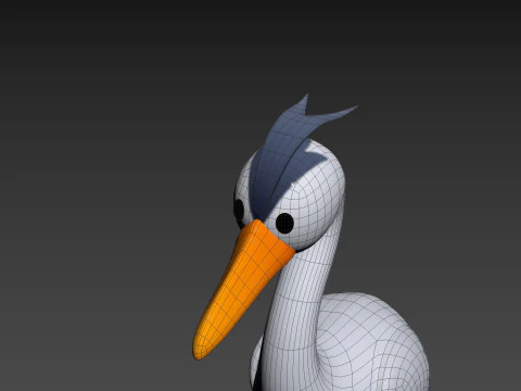 Character301 Heron 3D Model