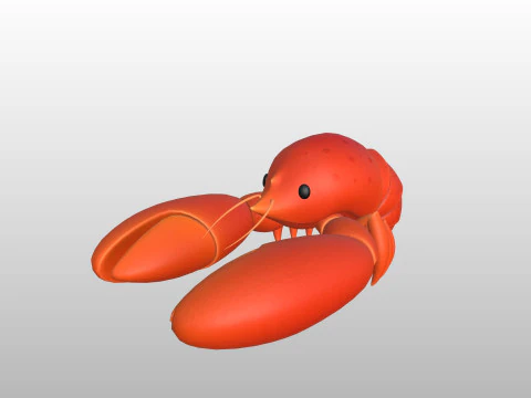 Character302 Crayfish 3D Model