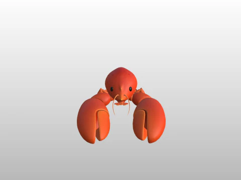 Character302 Crayfish 3D Model