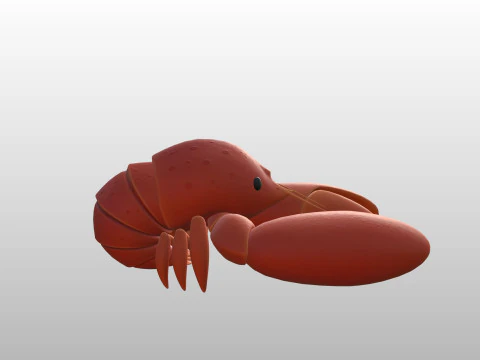 Character302 Crayfish 3D Model