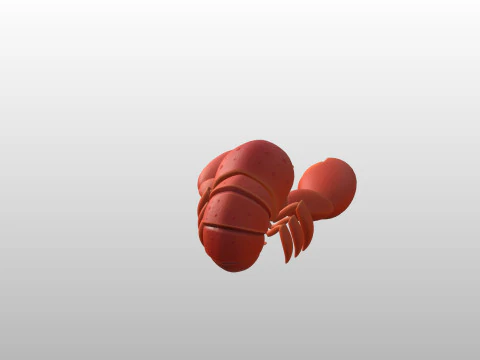 Character302 Crayfish 3D Model