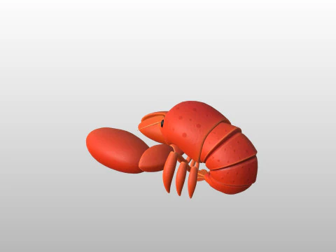 Character302 Crayfish 3D Model