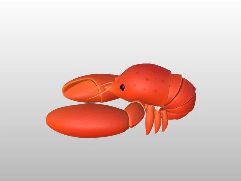 Character302 Crayfish 3D Model