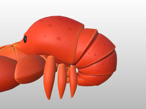 Character302 Crayfish 3D Model