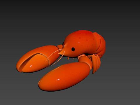 Character302 Crayfish 3D Model