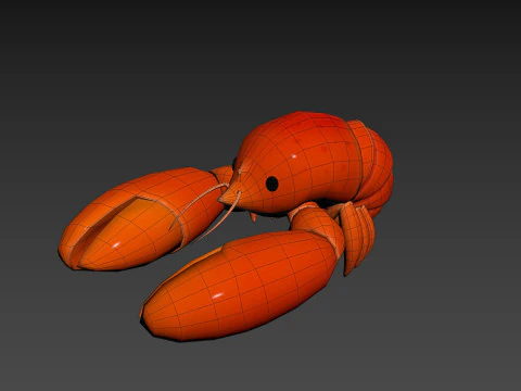 Character302 Crayfish 3D Model