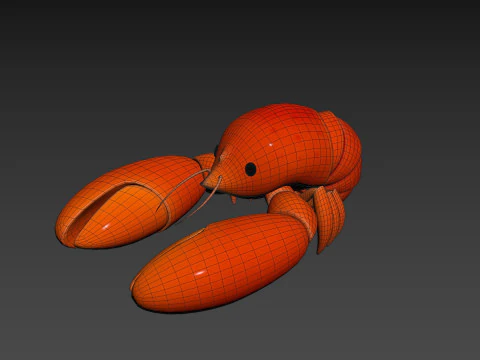 Character302 Crayfish 3D Model