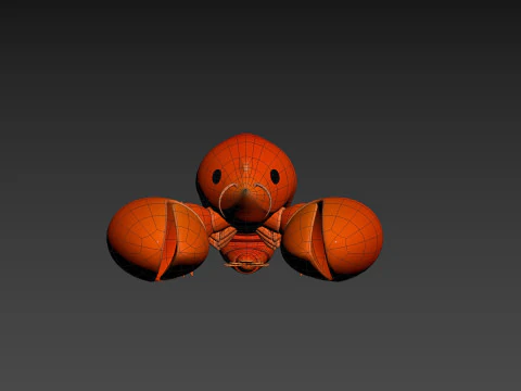 Character302 Crayfish 3D Model