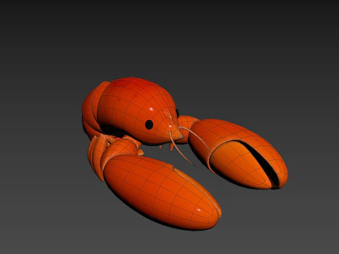 Character302 Crayfish 3D Model