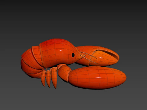 Character302 Crayfish 3D Model