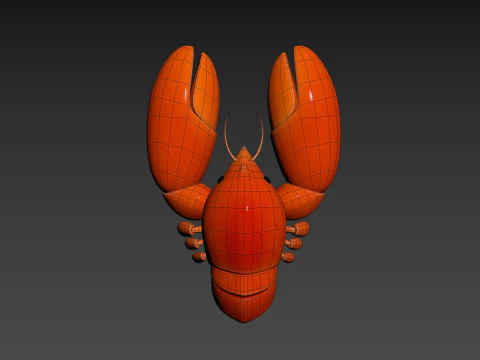 Character302 Crayfish 3D Model