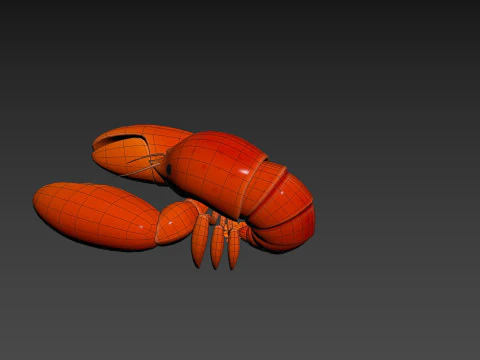 Character302 Crayfish 3D Model