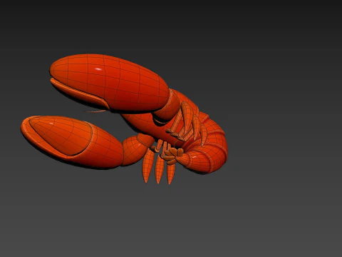 Character302 Crayfish 3D Model