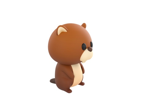 Character303 Beaver 3D Модель