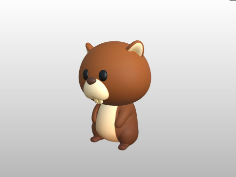 Character303 Beaver 3D Модель