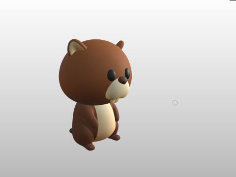 Character303 Beaver 3D Модель