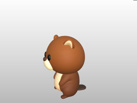 Character303 Beaver 3D Модель