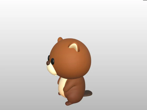 Character303 Beaver 3D Model