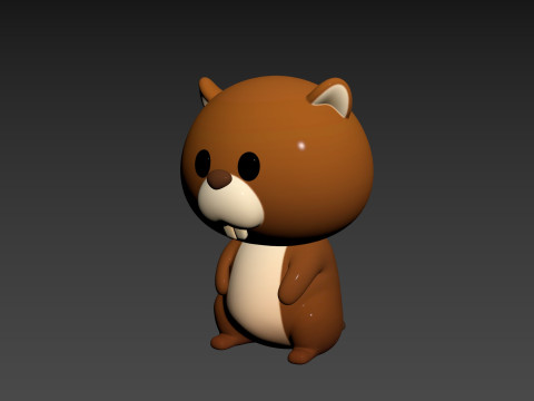 Character303 Beaver 3D Модель