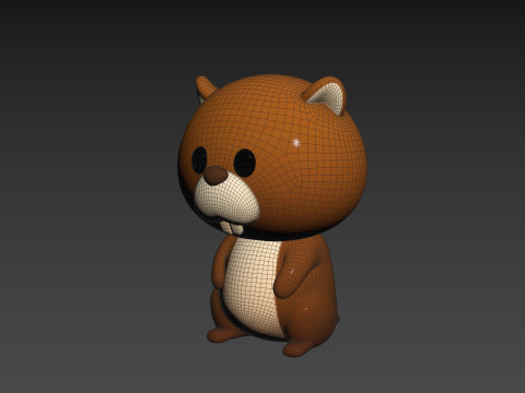 Character303 Beaver 3D Модель