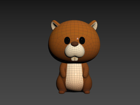 Character303 Beaver 3D Модель