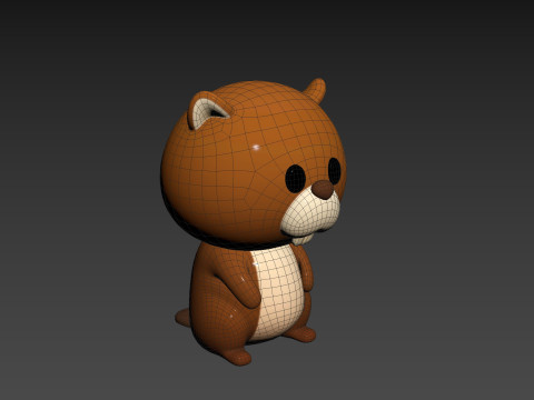 Character303 Beaver 3D Модель