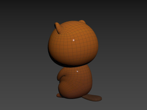 Character303 Beaver 3D Модель