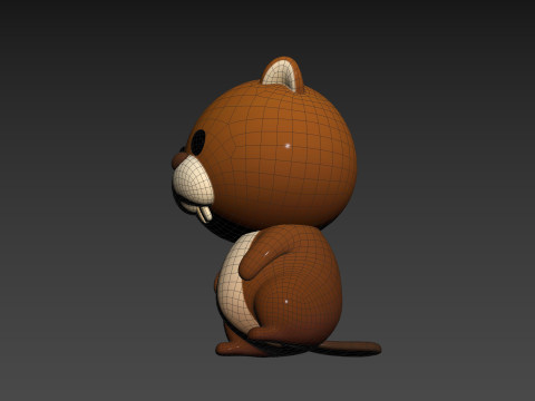 Character303 Beaver 3D Модель