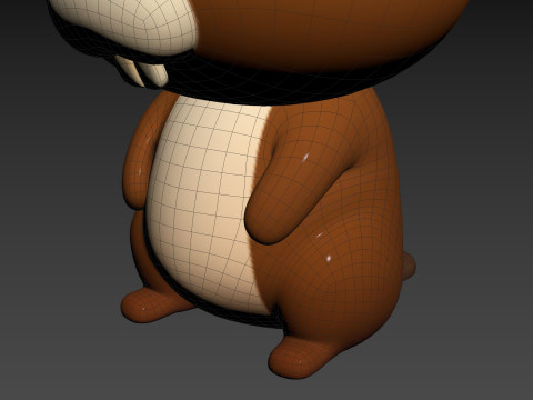Character303 Beaver 3D Модель