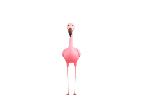 Character304 Flamingo 3D Модель