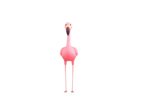Character304 Flamingo 3D Model