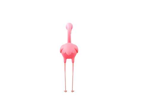 Character304 Flamingo 3D Модель