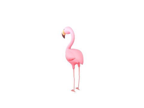 Character304 Flamingo 3D Модель