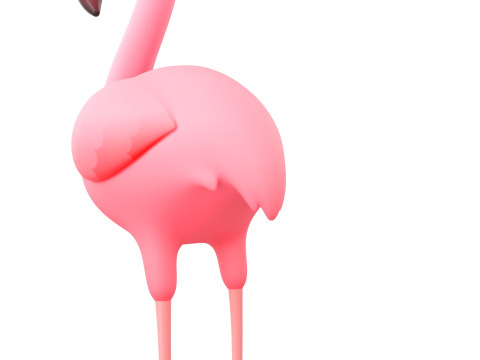 Character304 Flamingo 3D Модель