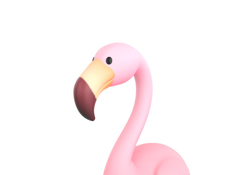 Character304 Flamingo 3D Модель