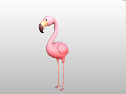 Character304 Flamingo 3D Model