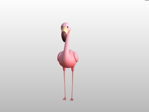 Character304 Flamingo 3D Модель