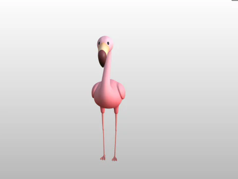 Character304 Flamingo 3D Model