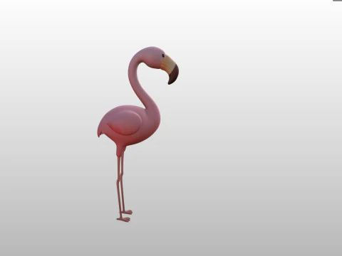 Character304 Flamingo 3D Model