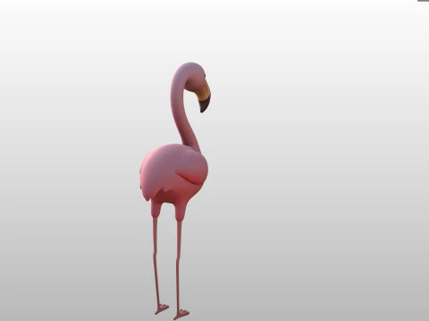 Character304 Flamingo 3D Model
