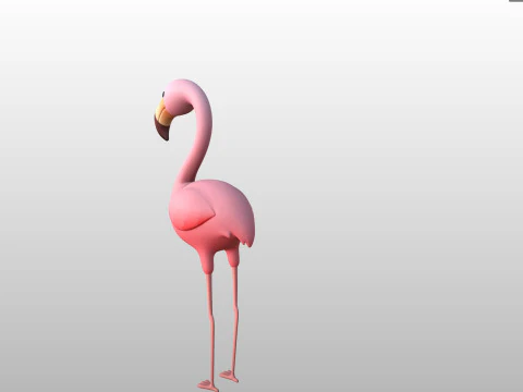 Character304 Flamingo 3D Model