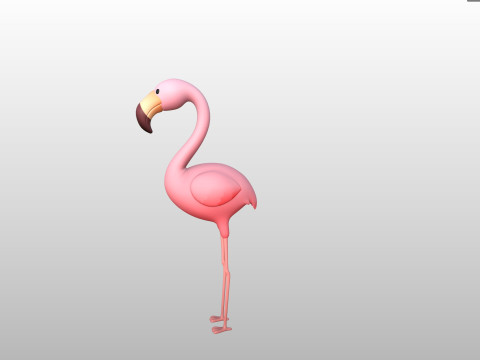 Character304 Flamingo 3D Модель